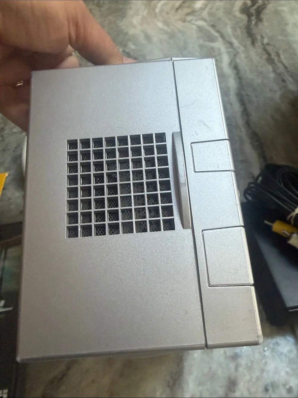 Nintendo GameCube Silver Console with White Controller and Black Handle